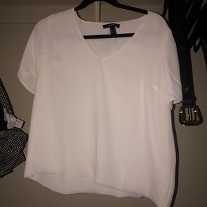White business casual top